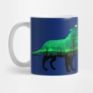 Aurora Wolf Mug